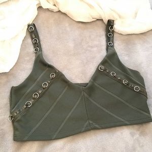 Topshop Green Crop Top Bra 💚